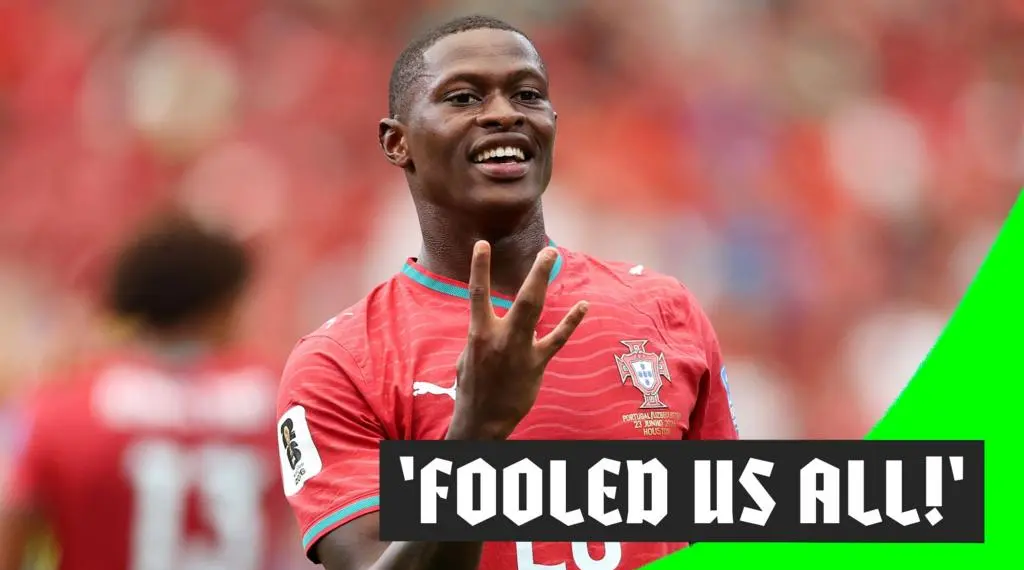 A Surprise Free Kick Goal Shocks Uzbekistan